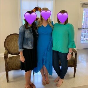 The Limited Blue Midi Dress